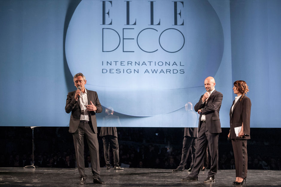 Giacomo Moletto, CEO Hearst Magazine Italia, Fabrice Plaquevent, CEO of ELLE International / Chairman & CEO of Lagardere Active Enterprises and Paola Maugeri, speaker © Valentina Sommariva